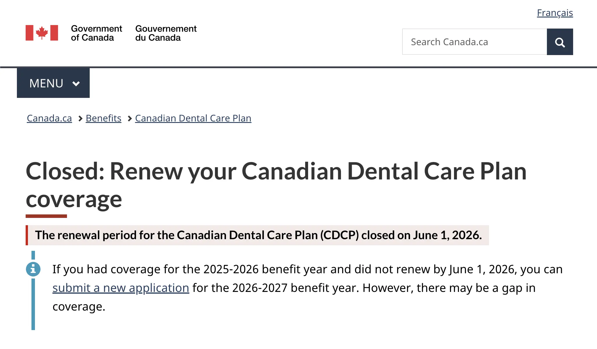 CDCP renewal process steps and documents