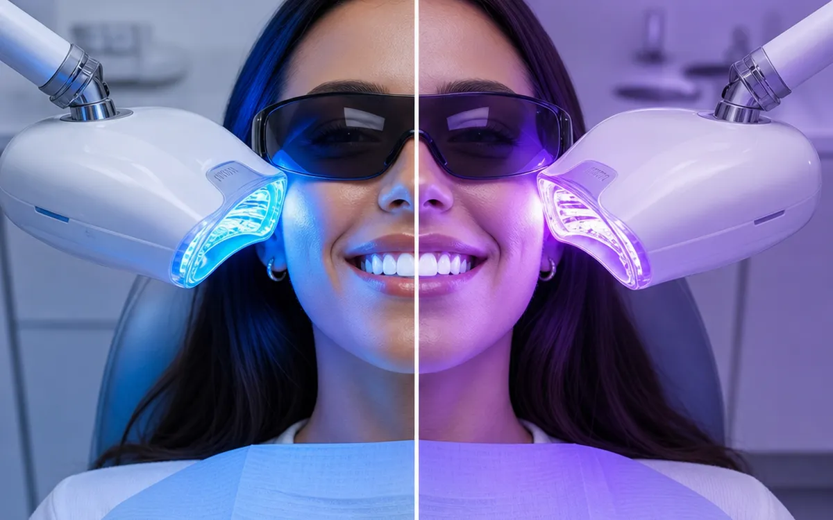 LED vs UV teeth whitening comparison