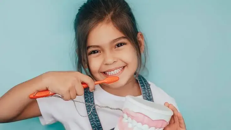 Child receiving gentle dental hygiene cleaning at Krystal Dental Hygiene Toronto